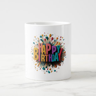 Happy Birthday Jumbo Mug