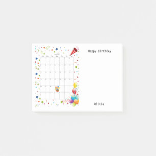 Happy Birthday June 2022 Post-it Notes