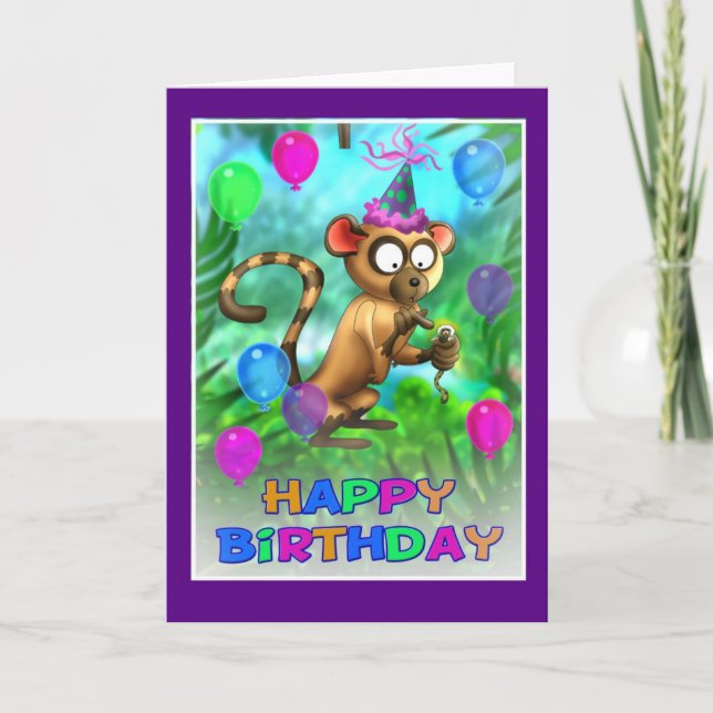 Happy Birthday Jungle style 003 Card (Front)