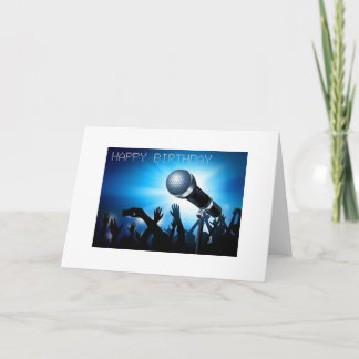 Happy Birthday - Karaoke Style Design Card