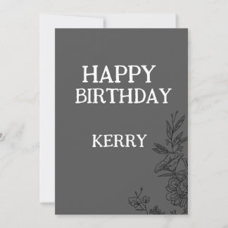 Happy Birthday Kerry Invitation