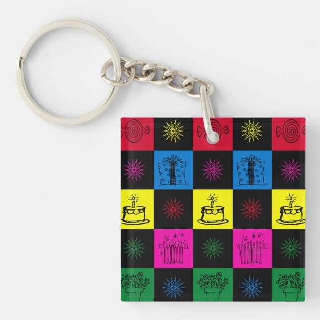 Happy Birthday Keychain (Front)