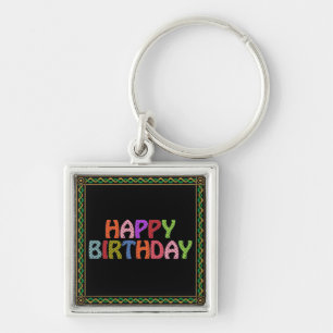 Happy Birthday Keychain