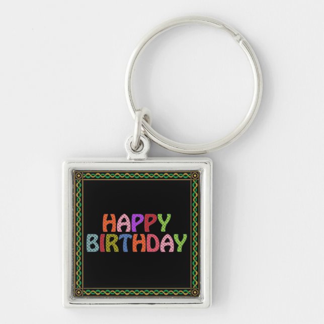 Happy Birthday Keychain (Front)