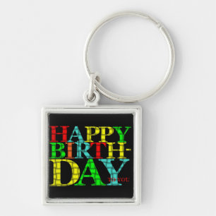 Happy Birthday Keychain