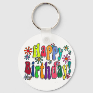 Happy Birthday Keychain