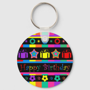 Happy Birthday Keychain