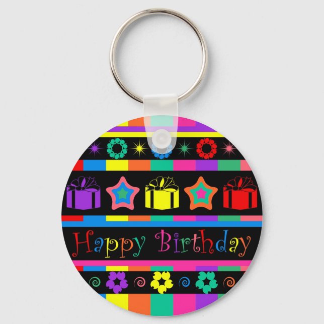 Happy Birthday Keychain (Front)