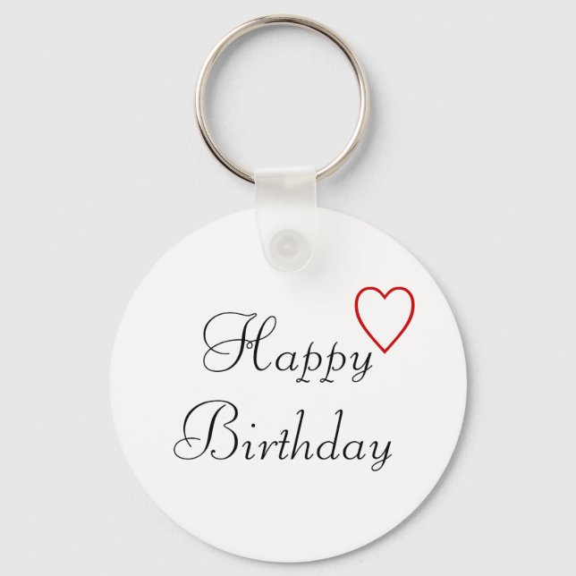 Happy Birthday Keychain (Front)
