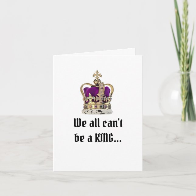 Happy Birthday King Folded Greeting Card (Front)