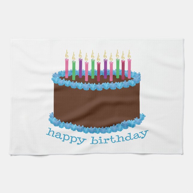Happy Birthday Kitchen Towel (Horizontal)