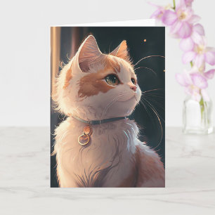 Happy Birthday Kitty Cat Personalize Name Card