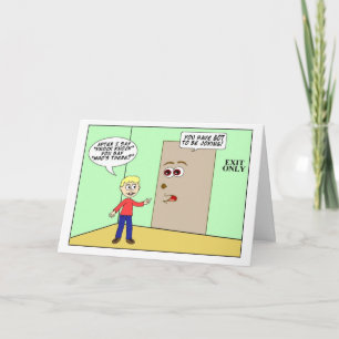 Happy Birthday Knock-Knock Humour for a Child Card