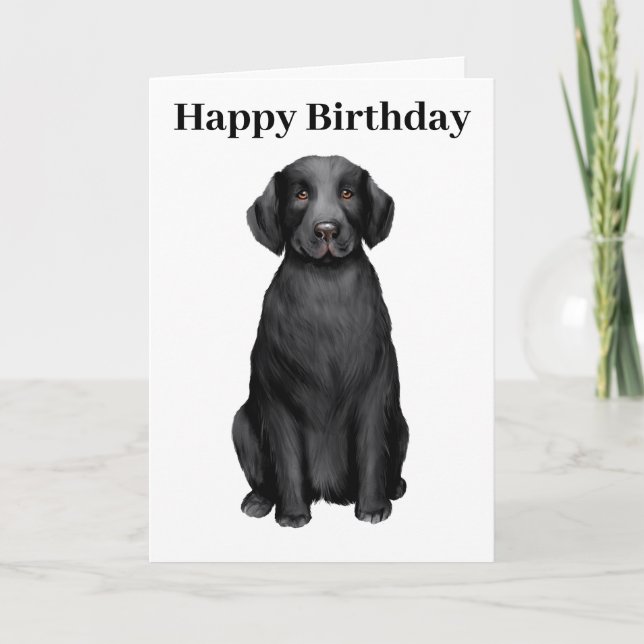 Happy Birthday Labrador Retriever Card (Front)