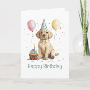 Happy Birthday Labrador Retriever Dogs Card