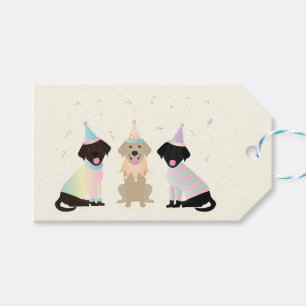Happy Birthday Labrador Retriever Dogs Gift Tags