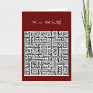 Happy Birthday Labyrinth Card