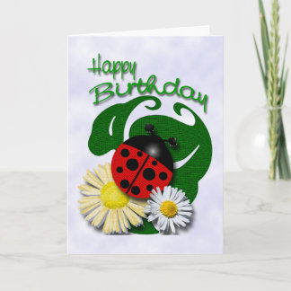 Happy Birthday Ladybug Card