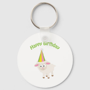 Happy birthday Lamb Keychain