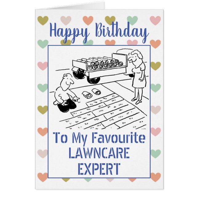 Happy Birthday Lawn Care Expert (Front)