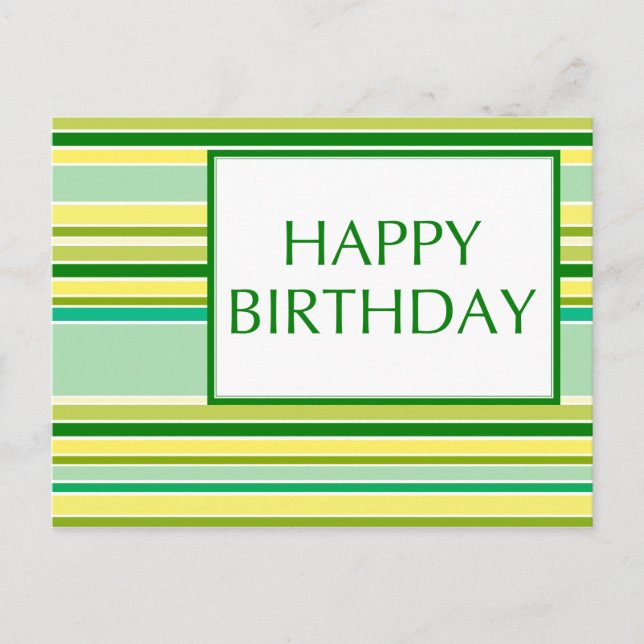 happy birthday (lemonLime) Postcard (Front)