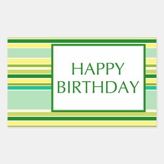 happy birthday (lemonLime) Sticker (Front)