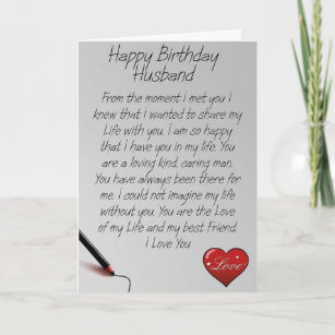 **HAPPY BIRTHDAY LETTER** TO MY ***HUSBAND*** CARD