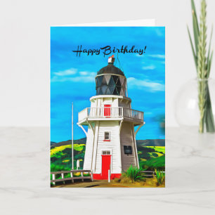 Happy Birthday Lighthouse Card