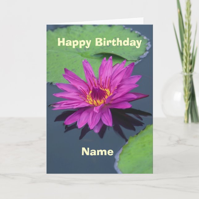 Happy Birthday - Lily Card (Front)