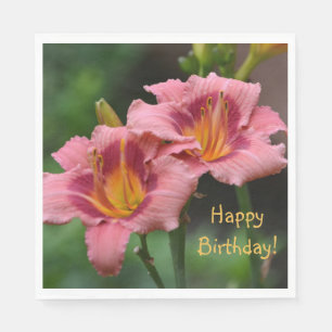 Happy Birthday Lily Napkin