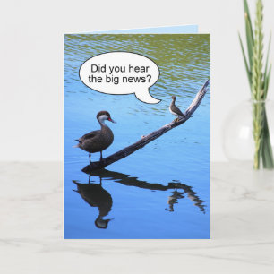Happy Birthday Little Bird Humour Card