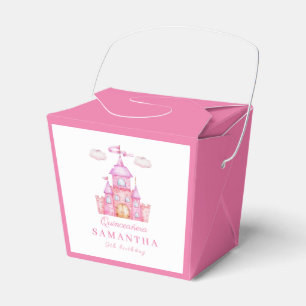 Happy birthday little princess castle favor box