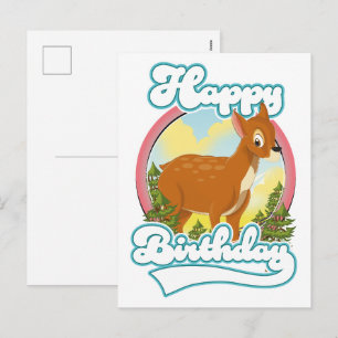 Happy Birthday Logo Holiday Postcard