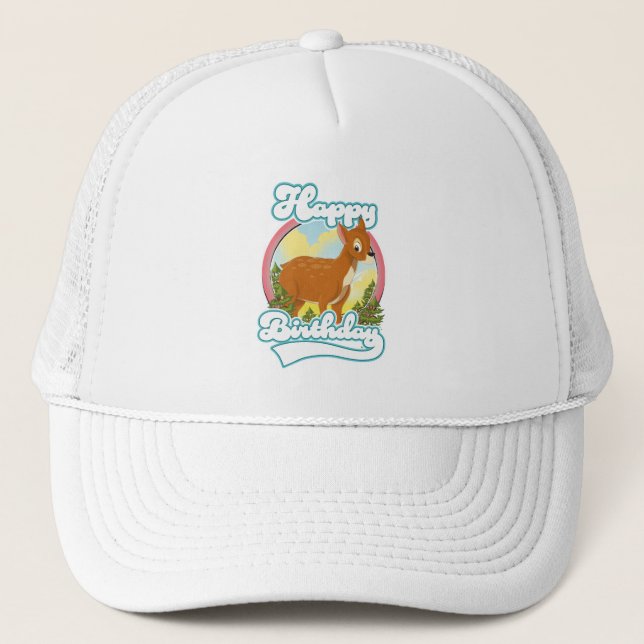 Happy Birthday Logo Trucker Hat (Front)