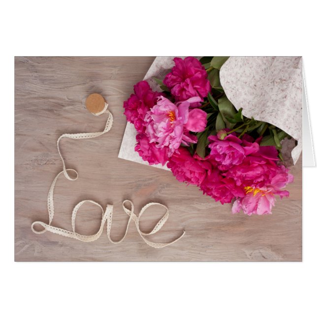 Happy Birthday Love Quote Greeting Card (Front Horizontal)