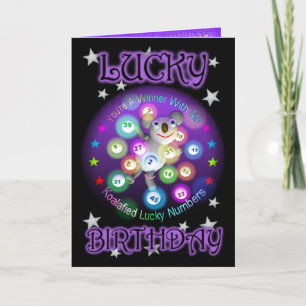 Happy Birthday Lucky Lottery Greeting Card