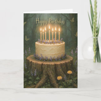 Happy Birthday  Magic Forest  Birthday Card