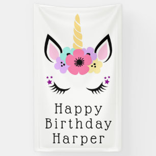 Happy Birthday   Magical Unicorn Banner