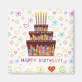 Happy Birthday Magnet
