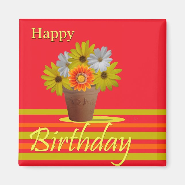 Happy birthday magnet (Front)