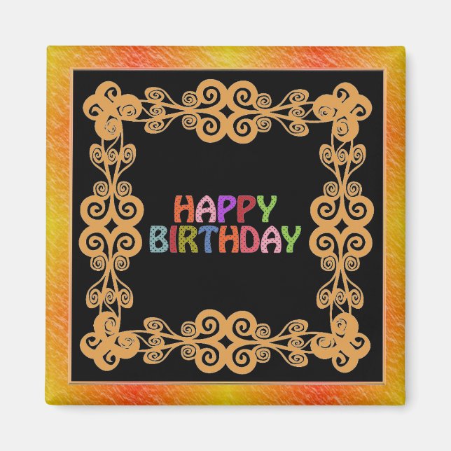 Happy Birthday Magnet (Front)