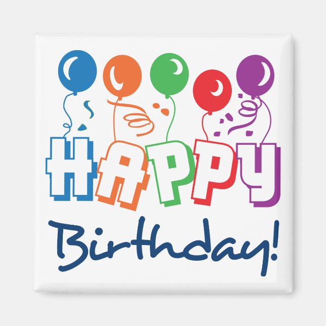 Happy Birthday Magnet (Front)