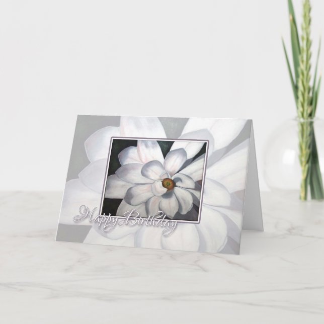 Happy Birthday Magnolia Card (Front)