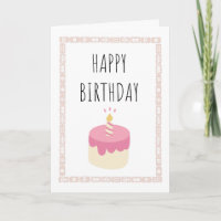 Happy birthday - mahjong tiles and cake