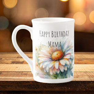Happy Birthday Mama Bone China Mug