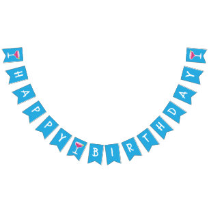 Happy Birthday, Margaritas Bunting Flags