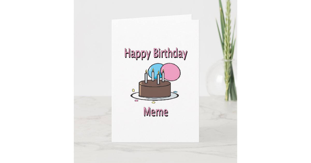 Happy Birthday Meme French Birthday Design Card | Zazzle