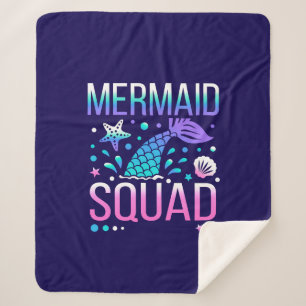 Happy Birthday Mermaid Squad-68296 Sherpa Blanket
