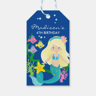 Happy Birthday Mermaid | Under The Sea Gift Tags