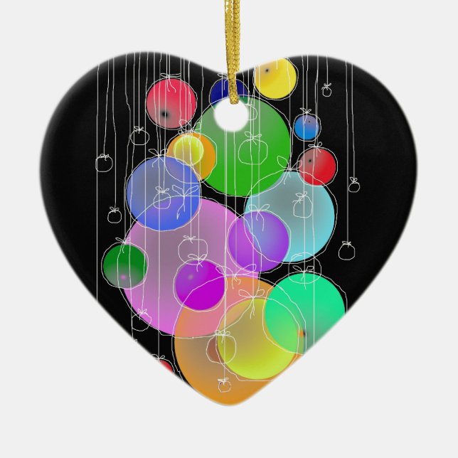 Happy Birthday & Merry Christmas... Ceramic Ornament (Front)